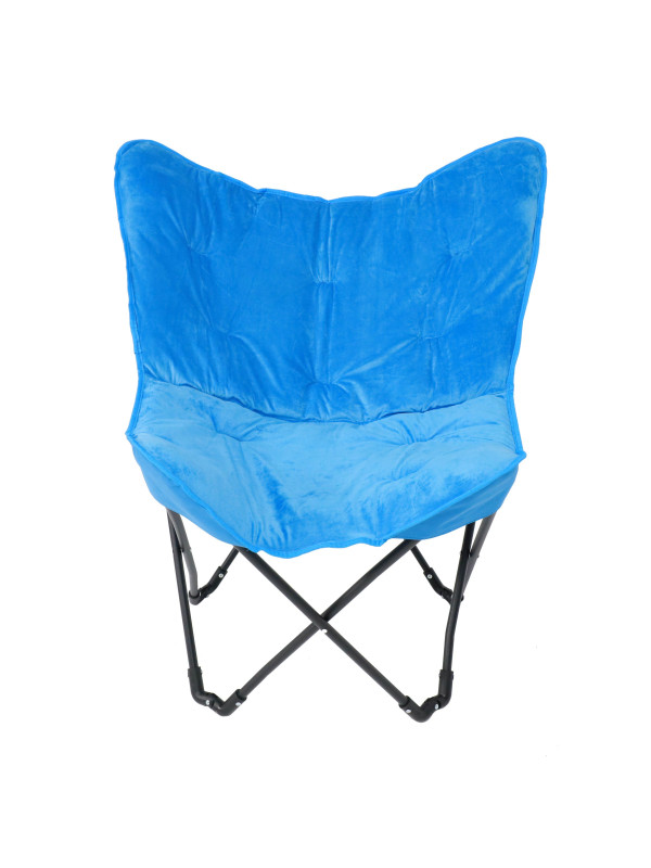 Стул садовый AksHome Maggy синий/черный спереди