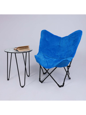 Стул садовый AksHome Maggy синий/черный в интерьере