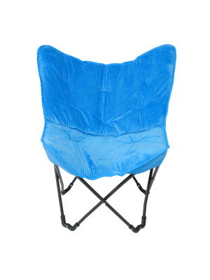 Стул садовый AksHome Maggy синий/черный спереди