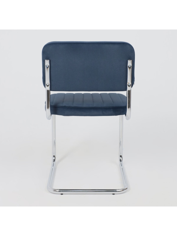 Стул офисный AksHome Славия Люкс синий сзади