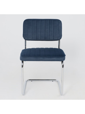 Стул офисный AksHome Славия Люкс синий спереди