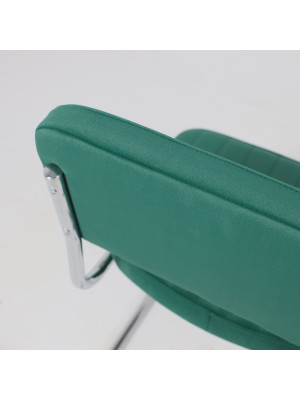 Стул офисный AksHome Славия Люкс зеленый сверху