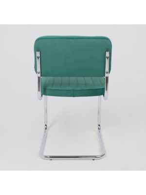 Стул офисный AksHome Славия Люкс зеленый сзади