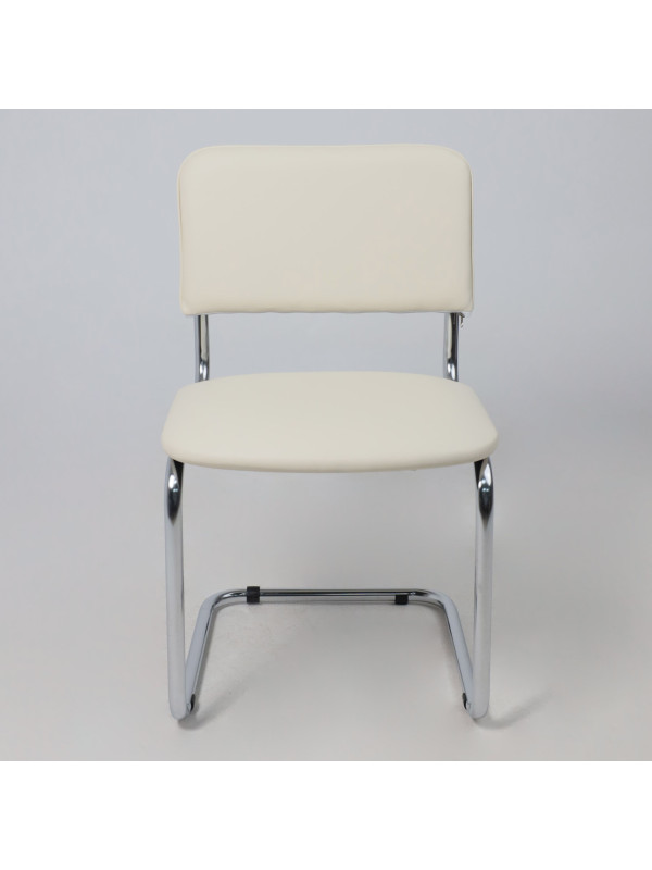 Стул офисный AksHome Славия кремовый спереди