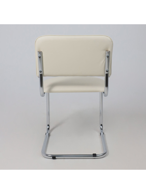 Стул офисный AksHome Славия кремовый сзади