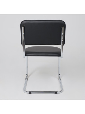 Стул офисный AksHome Славия черный сзади