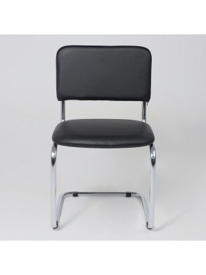 Стул офисный AksHome Славия черный спереди