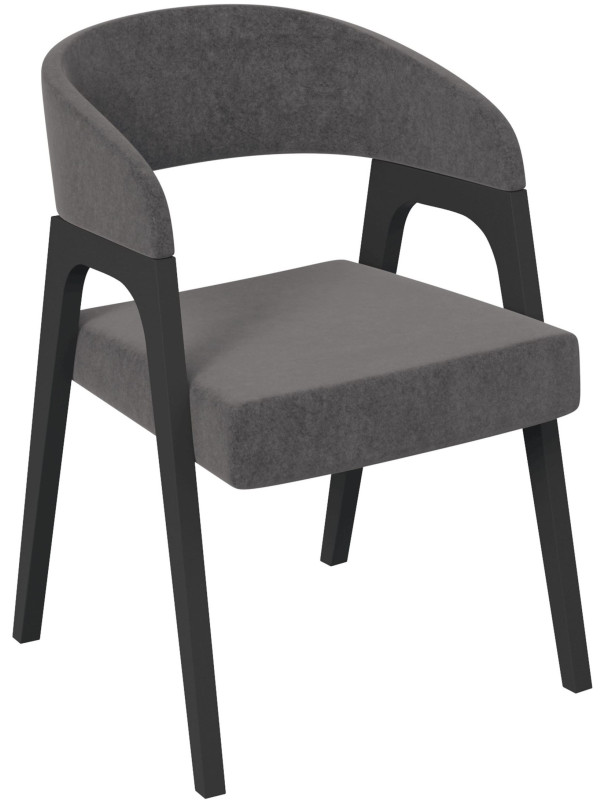 Стул ТриЯ Техас серо-коричневый/черный