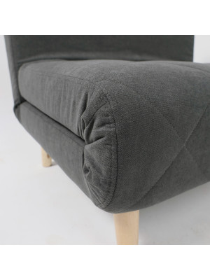 Кресло-кровать DiArt Элли 80 графит/бук вблизи