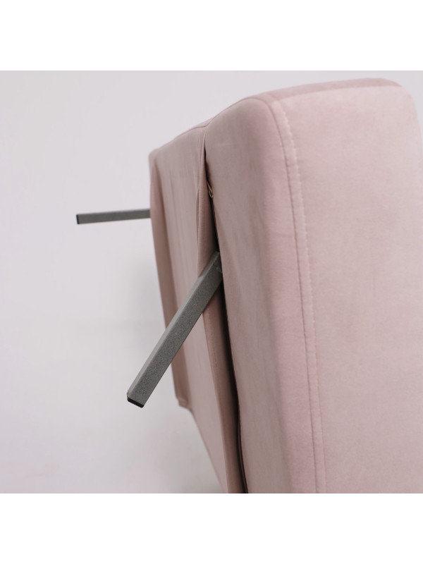 Кресло-кровать DiArt Элли 80 пыльная роза/бук ножки