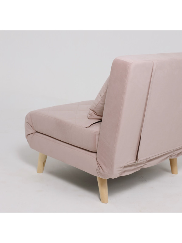 Кресло-кровать DiArt Элли 80 пыльная роза/бук сзади