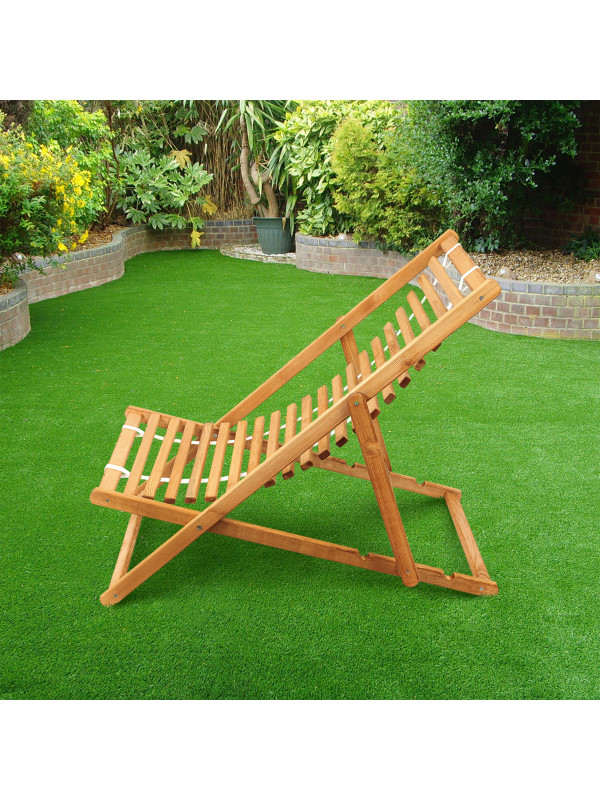 Шезлонг Фабрика деревянных изделий Dyatel сиденье из дерева дуб в экстерьере