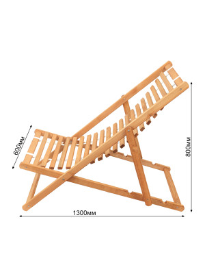 Шезлонг Фабрика деревянных изделий Dyatel сиденье из дерева дуб схема