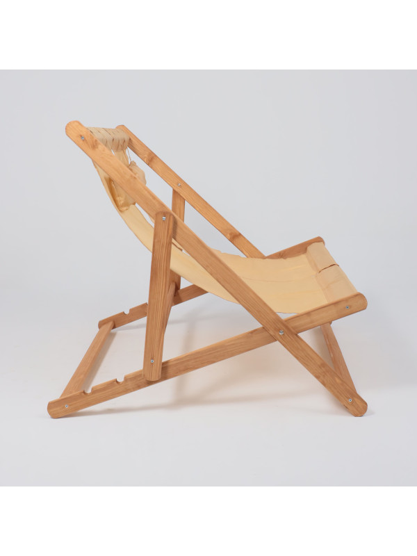 Шезлонг двойной Фабрика деревянных изделий Dyatel сиденье из ткани дуб сбоку