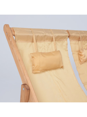 Шезлонг двойной Фабрика деревянных изделий Dyatel сиденье из ткани дуб вблизи