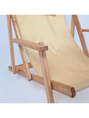 Шезлонг с подлокотниками Фабрика деревянных изделий Dyatel сиденье из ткани дуб подлокотники