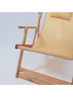 Шезлонг с подлокотниками Фабрика деревянных изделий Dyatel сиденье из ткани дуб под углом