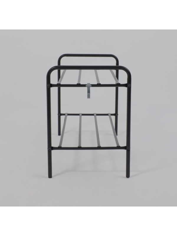 Полка для обуви ЗМИ альфа 22 черный сбоку