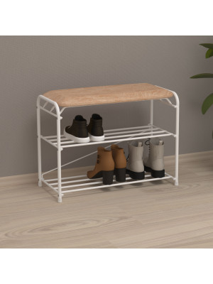 Полка для обуви ЗМИ Альфа 23 белый в интерьере