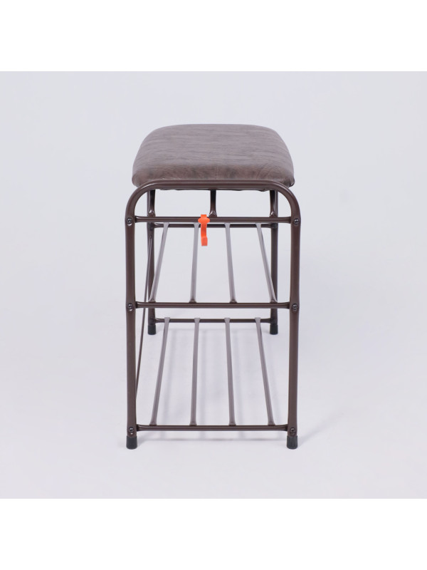 Полка для обуви ЗМИ Альфа 23 коричневый сбоку