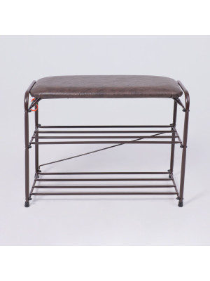 Полка для обуви ЗМИ Альфа 23 коричневый спереди