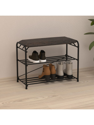 Полка для обуви ЗМИ Альфа 23 черный в интерьере