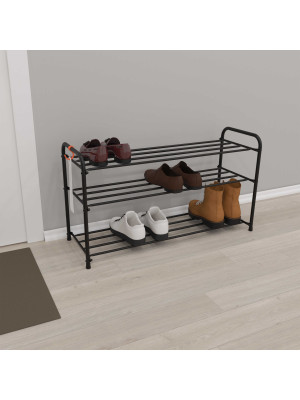 Полка для обуви ЗМИ Альфа 33 черный в интерьере