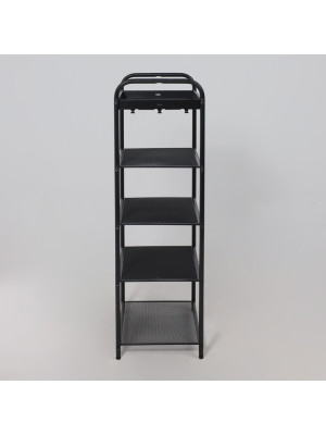 Полка для обуви ЗМИ Верона 15 черный сбоку