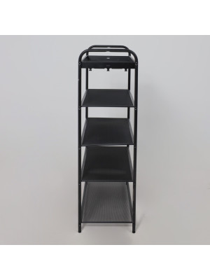 Полка для обуви ЗМИ Верона 25 черный сбоку