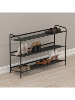 Полка для обуви ЗМИ Женева 33 черный в интерьере