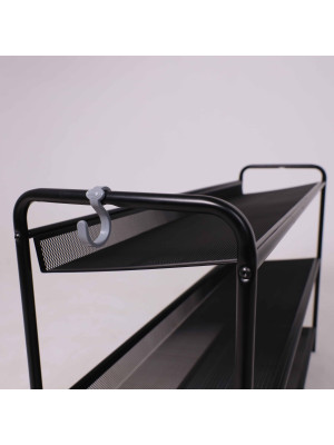 Полка для обуви ЗМИ Женева 33 черный вблизи