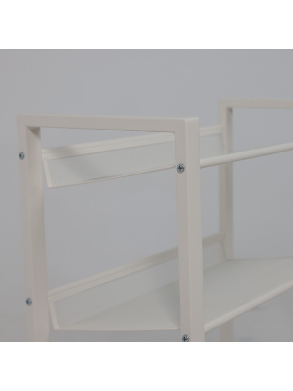 Полка для обуви ЗМИ Торонто 12 белый под углом