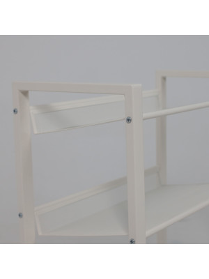 Полка для обуви ЗМИ Торонто 12 белый под углом