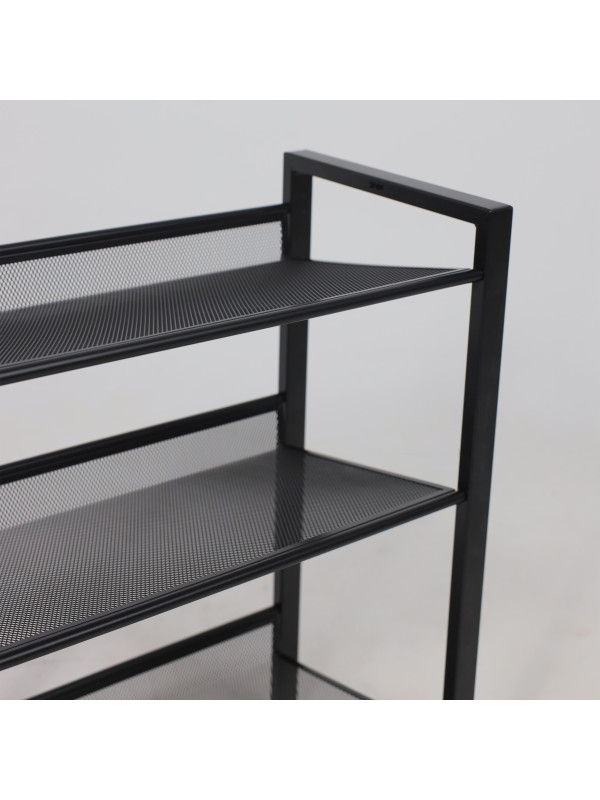 Полка для обуви ЗМИ Торонто 13 черный под углом