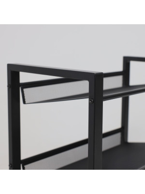 Полка для обуви ЗМИ Торонто 13 черный вблизи