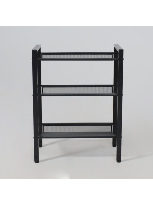 Полка для обуви ЗМИ Торонто 13 черный спереди