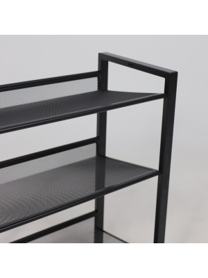 Полка для обуви ЗМИ Торонто 13 черный под углом