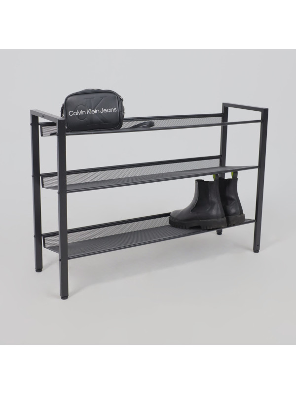 Полка для обуви ЗМИ Торонто 33 черный в интерьере