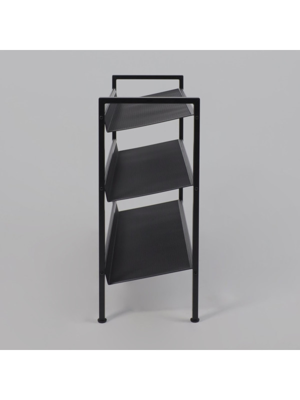 Полка для обуви ЗМИ Торонто 33 черный сбоку