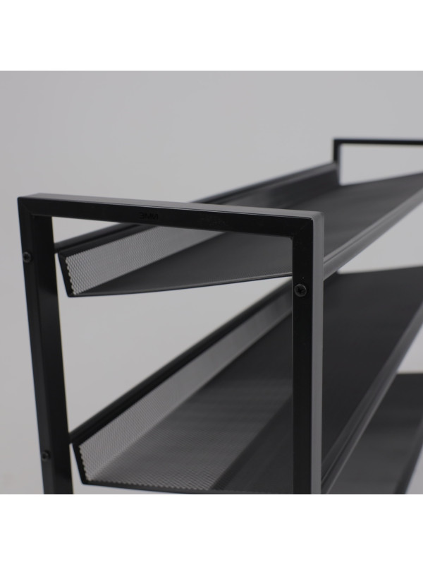 Полка для обуви ЗМИ Торонто 33 черный вблизи