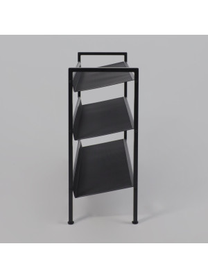 Полка для обуви ЗМИ Торонто 33 черный сбоку