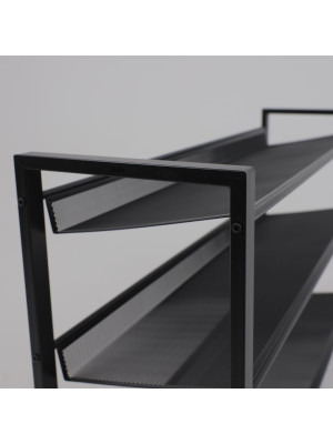 Полка для обуви ЗМИ Торонто 33 черный вблизи