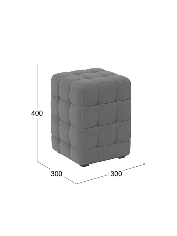 Пуф ТриЯ Аристо серый