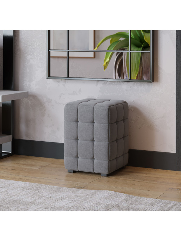 Пуф ТриЯ Аристо серый в интерьере