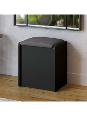 Пуф ТриЯ Бостон серый в интерьере