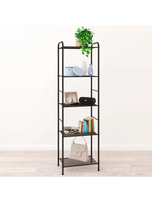 Стеллаж ЗМИ Валенсия 15 черный в интерьере