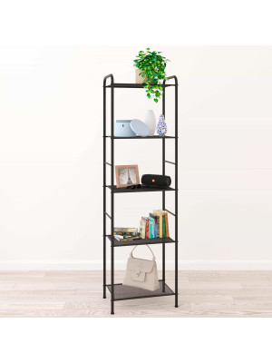 Стеллаж ЗМИ Валенсия 15 черный в интерьере