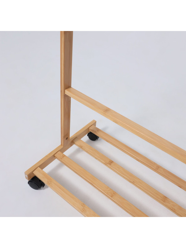 Вешалка напольная AksHome Camellia бамбук полка д