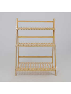 Стеллаж AksHome Iris-4 бамбук спереди