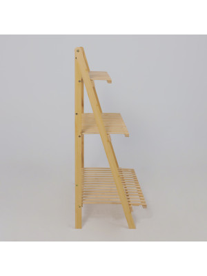 Стеллаж AksHome Iris-4 бамбук сбоку